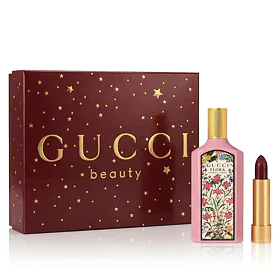 Gucci Flora Gorgeous Gardenia EDP 50 ml + Lippenstift 509 Rouge De Beauté Brillant 1,8 g (woman)